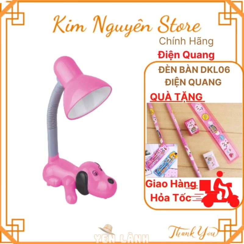 Đèn Bàn Học Sinh Điện Quang, Dkl06 Kiểu Con Chó, Đèn Học Chống Cận