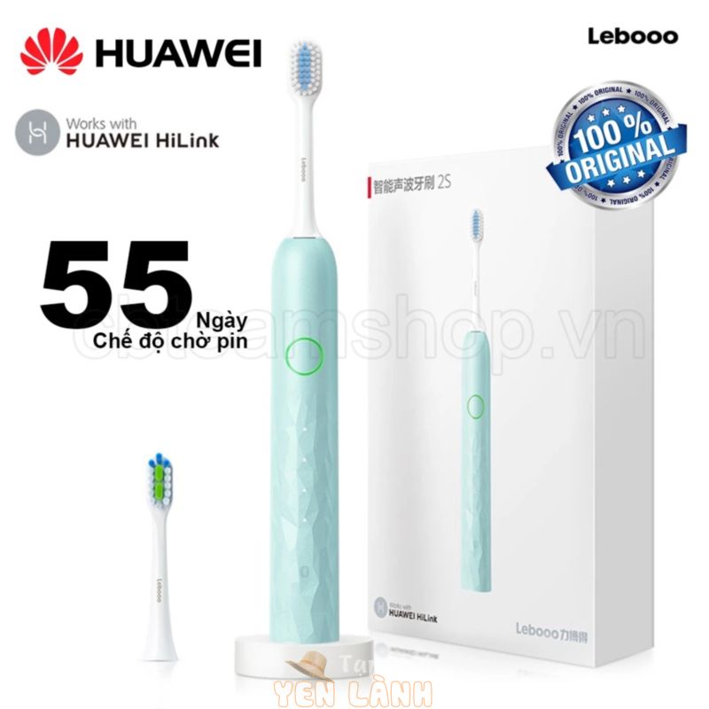 Bàn Chải Đánh Răng Thông Minh Huawei HiLink LEBOOO 2S Hỗ Trợ Ứng Dụng 3 + Chế Độ Trắng 38000 Lần / Min Sonic Có Đèn LED 55 Độ