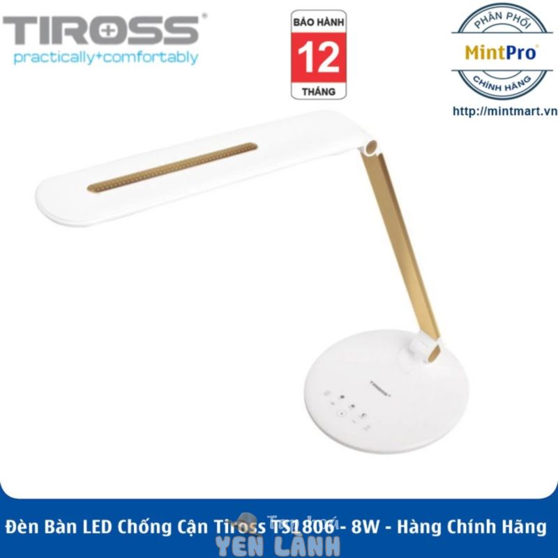 Đèn Bàn LED Chống Cận Tiross TS1806 – 8W – Hàng Chính Hãng