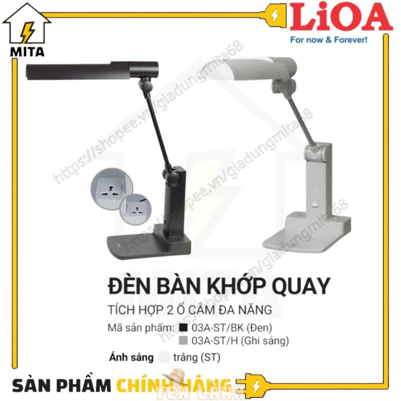 Đèn bàn học chống cận khớp quay LiOA 03A-ST – MITA