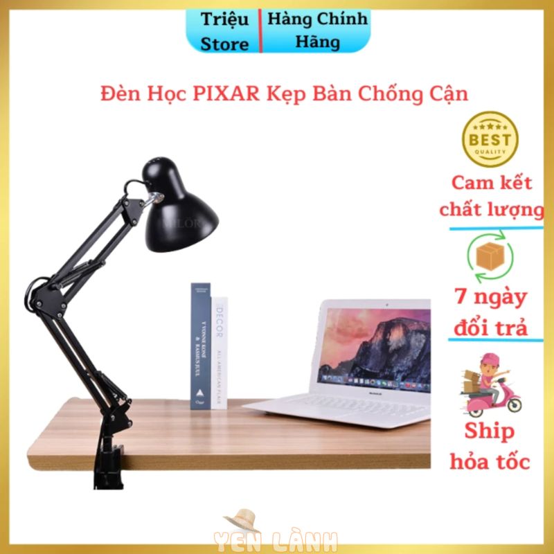 Đèn học PIXAR Kẹp Bàn Bóng LED Chống Cận Bảo Vệ Mắt Điều Chỉnh Nhiều Góc Độ Bảo Hành 12 tháng