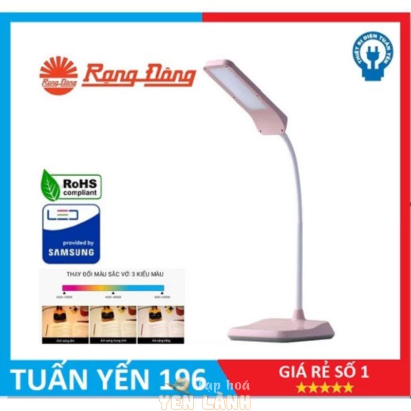 ⚡️ Đèn Bàn Cảm Ứng, Đèn học chống cận 6W LED Rạng Đông RL-36.LED⚡️  4 Nhiệt Độ màu, 3 Mức Ánh Sáng