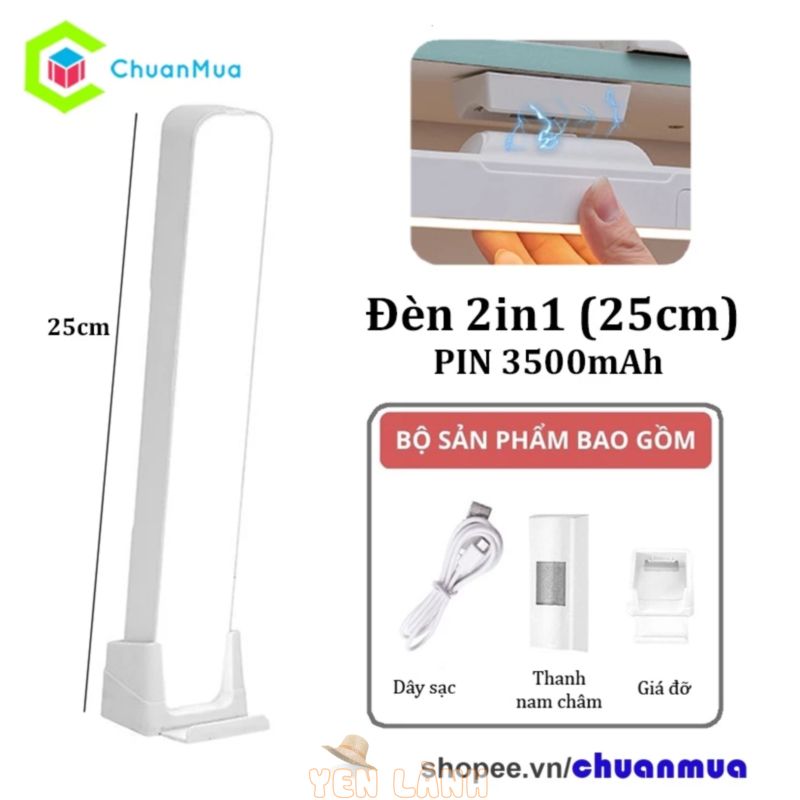 Đèn LED Để Bàn Học Cảm Ứng Không Ánh Sáng Xanh Bảo Vệ Mắt ( Đèn Học Bàn Làm Việc Trang Điểm Đèn LED Gắn Tường )