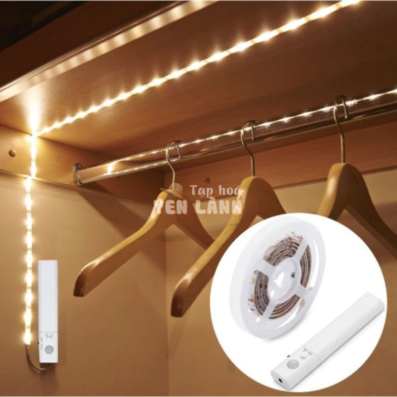 Đèn led cảm ứng hồng ngoại gắn tủ khóa, tủ quần áo dây đèn 1.5m – Gia dụng SG