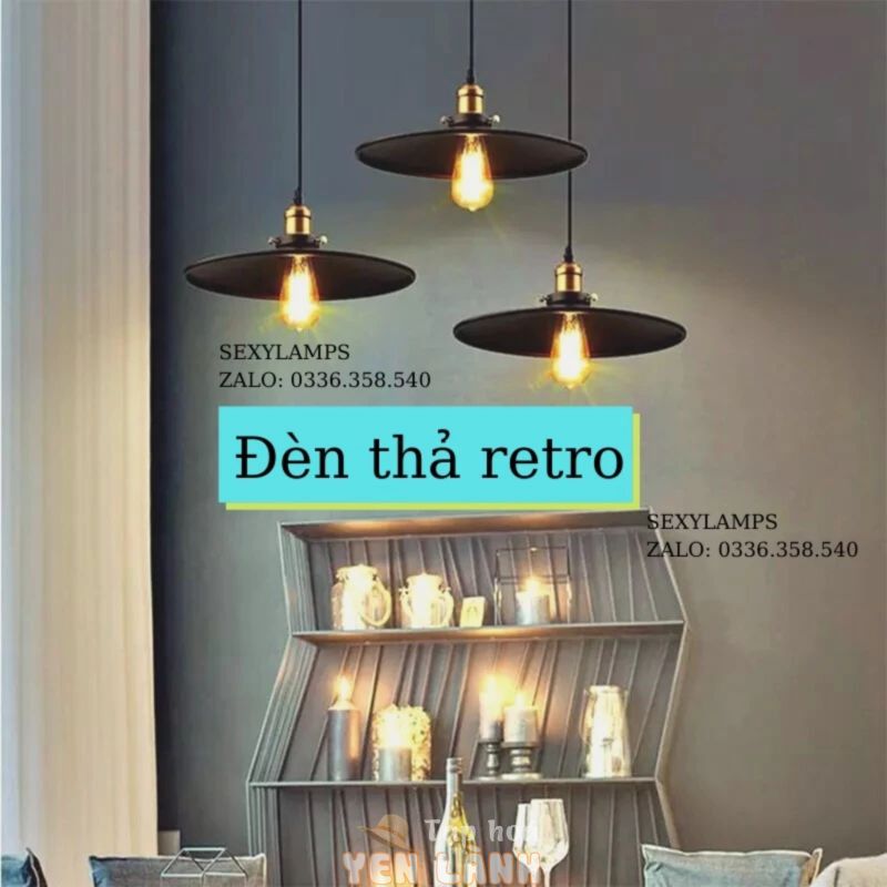 Đèn Thả Bàn Ăn Đẹp Cao Cấp Chung Cư, Quán cafe, Nhà Hàng. Tặng Bóng Led Thủy Tinh Cao Cấp