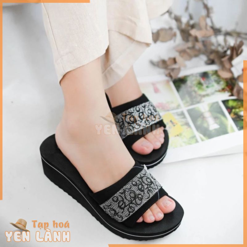 ✿ Dép Bitis nữ quai ngang đế 5cm ✿