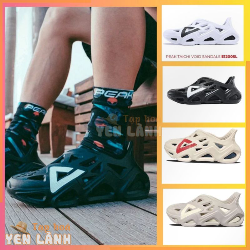 Giày Dép Thể Thao Phối Lỗ Thoáng Khí Đi Mưa Đi Nắng PEAK TAICHI VOID SANDALS –  Chính Hãng Cần Thơ ET32817L – E12005L