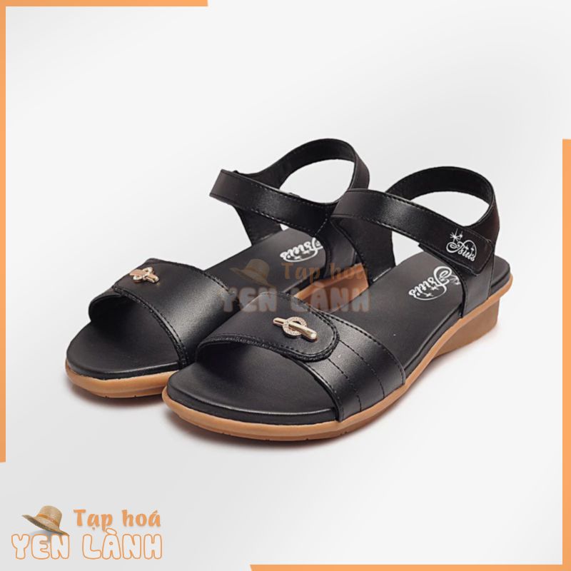 Dép Quai Hậu Nữ Biti.s ❤️FREE SHIP❤️ Sandal Si Cao Su Nữ Thời Trang Cao Cấp – Đen-Kem BRW000100