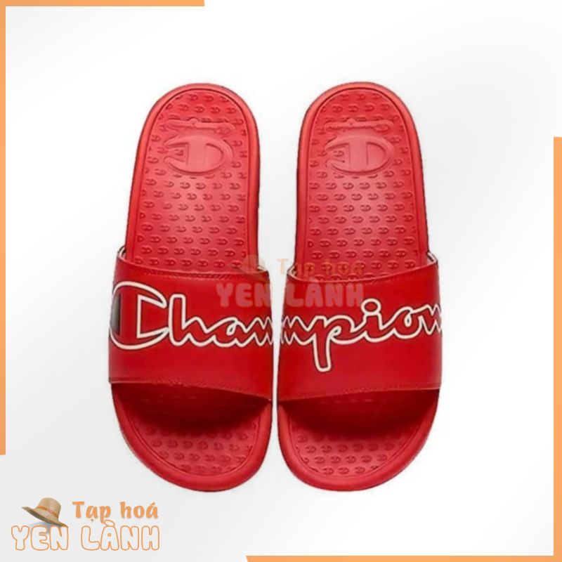 (Dép Chính Hãng) Champion Split Script Super Slide (Red)