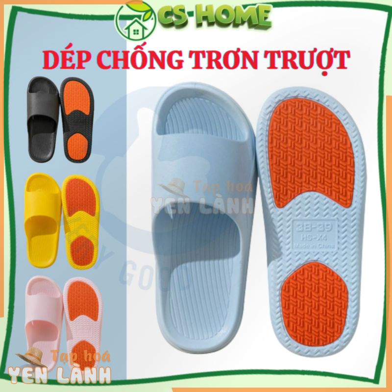 Dép chống trơn trượt đi trong nhà cho người già bà bầu người cao tuổi phụ nữ có thai đi trong nhà vệ sinh nhà tắm DU23