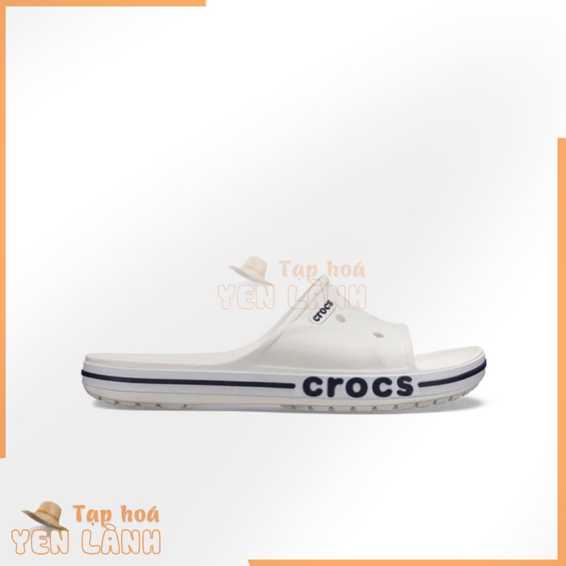 Dép Quai Ngang Unisex Crocs Bayaband – White/Navy