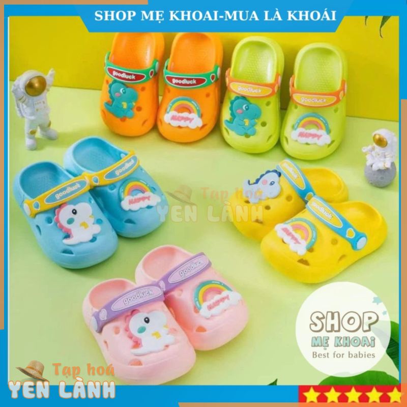 Dép Crocs, Dép sục Cầu Vồng Cho Bé Gái Bé Trai Size Từ 1 Đến 3 Tuổi -Shop Mẹ Khoai