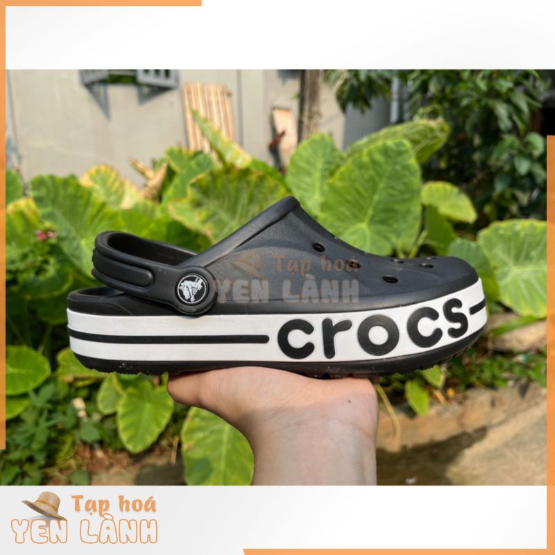 [Hàng Thật] Dép Crocs Chính Hãng mới lỗi vết cắt, hàng siêu bền, Màu đen