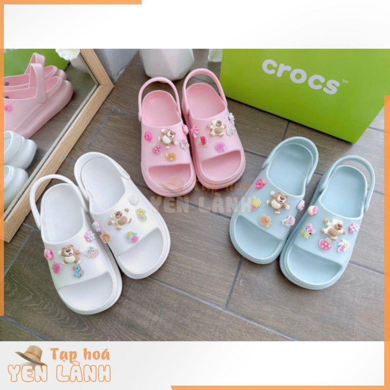 Dép nữ CROCS thời trang nhiều mầu hàng xk 2 mầu trẻ chung