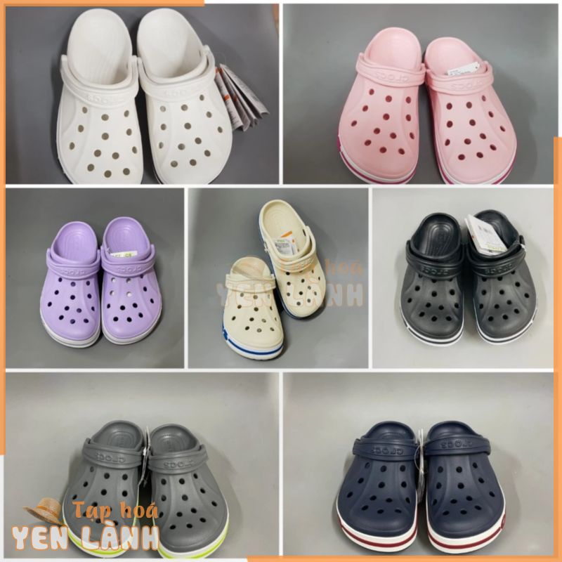 (Tặng 12 sticker)Dép Sục Crocs Baya Cho Người Lớn Quai Ngang. Đi Êm Chân. Sản Phẩm Cao Cấp, Nhựa Không Mùi