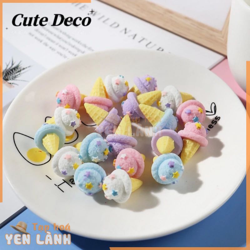 [Cute Deco] Dép Crocs / Hạt Charm Hình Nón Ngôi Sao Tím / Xanh Dương / Trắng / Ngôi Sao Ngọt Ngào Dễ Thương DIY