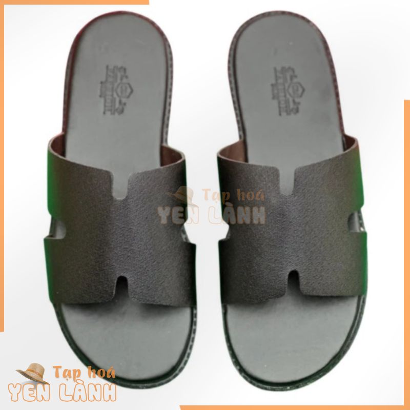 [Giá Xưởng] Dép h nam Cao Cấp. Quai 2 lớp, Đế giả gỗ chuẩn H. Full size37-43