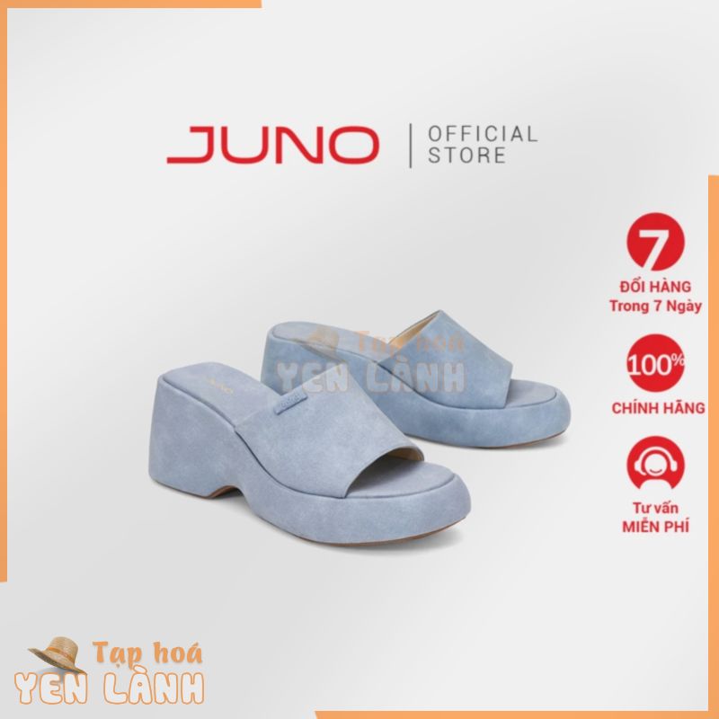 Dép Đế Xuồng 9cm Thời Trang JUNO Quai Ngang Đế Cao SD09115