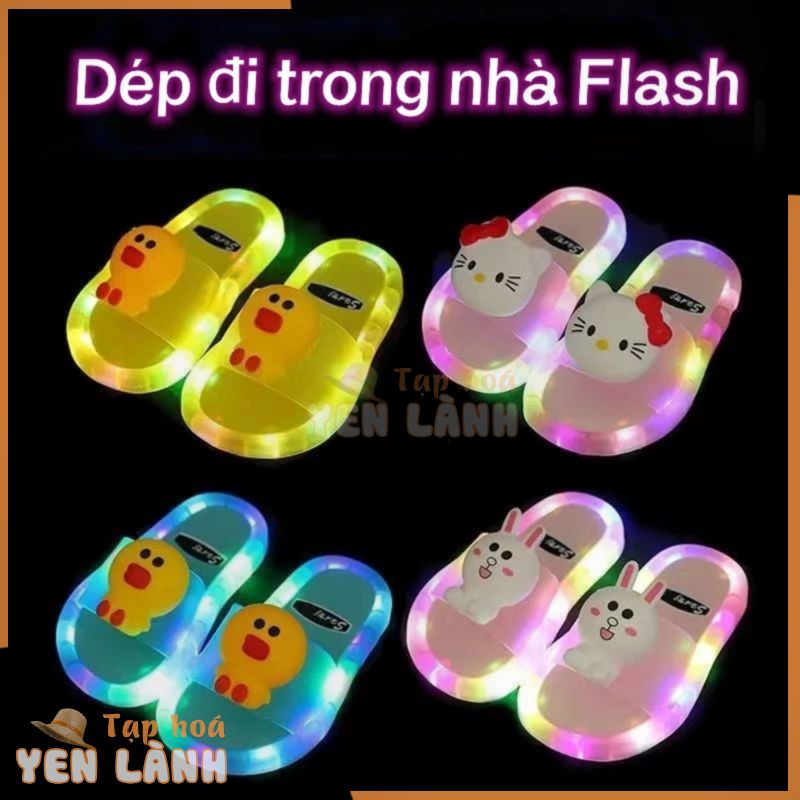 Dép Đi Trong Nhà Hở Ngón Chống Trượt Phát Sáng Thời Trang Mùa Hè Cho Trẻ Em 1-3 Tuổi，Dép đi trong nhà trẻ em, dép dạ quang trẻ em, dép đi trong nhà bé trai nữ hở mũi mùa hè, dép đi trong nhà công chúa cho bé từ 1-3 tuổi dép đi trong nhà 2 chữ