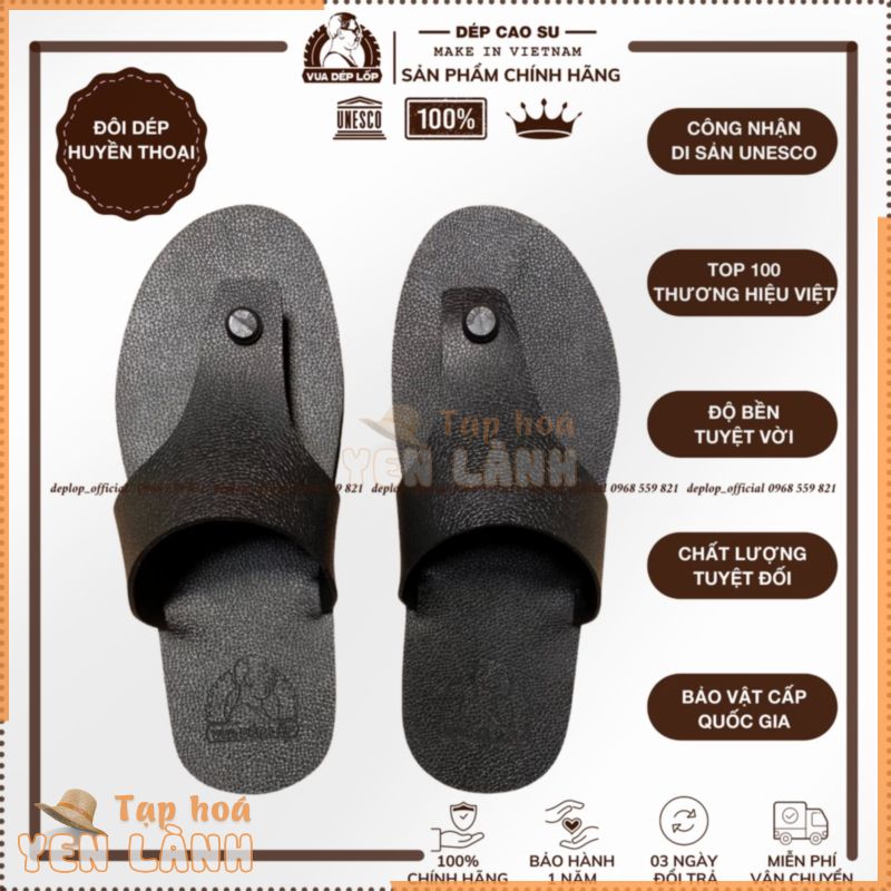 Dép cao su, dép lốp thời trang quai phong cách trẻ trung Flip-Flops thương hiệu deplop_official