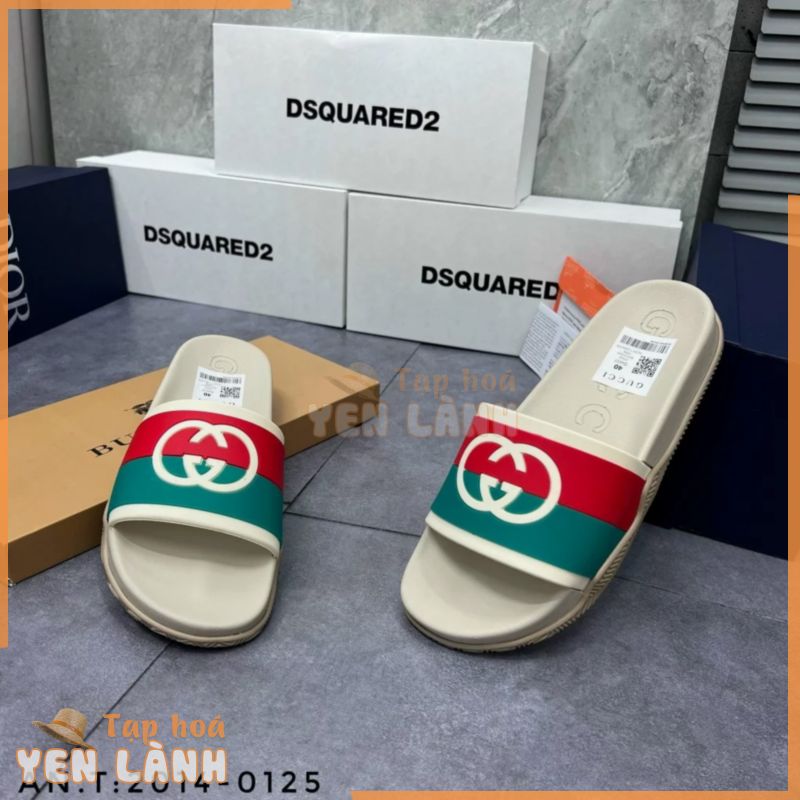 Dép Nam Gucci – Dép Quai Ngang mẫu mới 2023 ( Chất Liệu Cao Su Cao Cấp – Bền Đẹp Loại 1 )