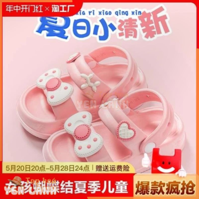 dép kiểu dép havaianas nữ Dép nữ đi biển chống trượt dễ thương cho bé công chúa mùa hè dép đi trong nhà đế mềm