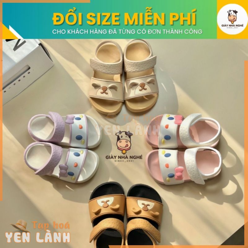 Sandal Cho Bé- Dép Sandal Cho Bé Cheerful Mario Chính Hãng Hello Kitty Và Gấu Nâu Siêu Cute Cho Bé Trai Bé Gái ( SD19 )