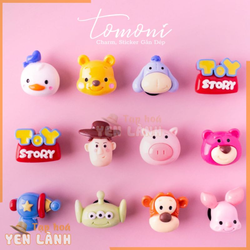 Sticker Cute Gắn Dép, Hình Charm DIY Trang Trí Hoạt Hình Ngộ Nghĩnh, Đáng Yêu – HQ106