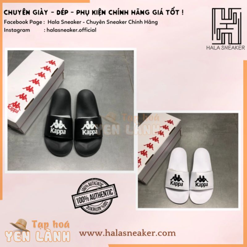 Dép Kappa Chính Hãng KKSD213N2 BLK – KKSD213N2 WHT – Dép Quai Ngang Nam Nữ Authentic Slides – Hala Sneaker