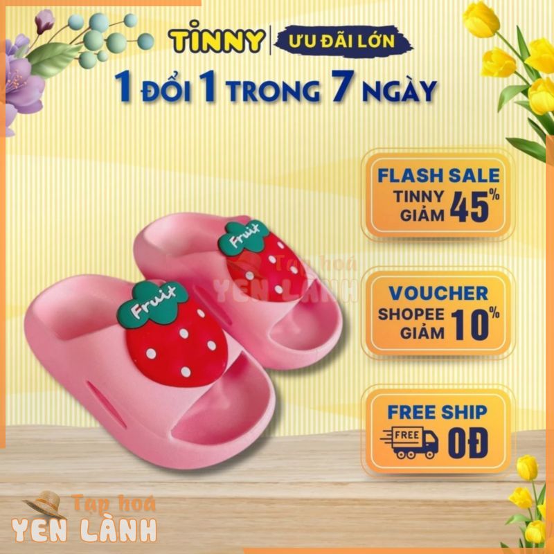 Dép lê bé trai bé gái (form to) hình hoa quả dễ thương, đế chống trượt Y-238