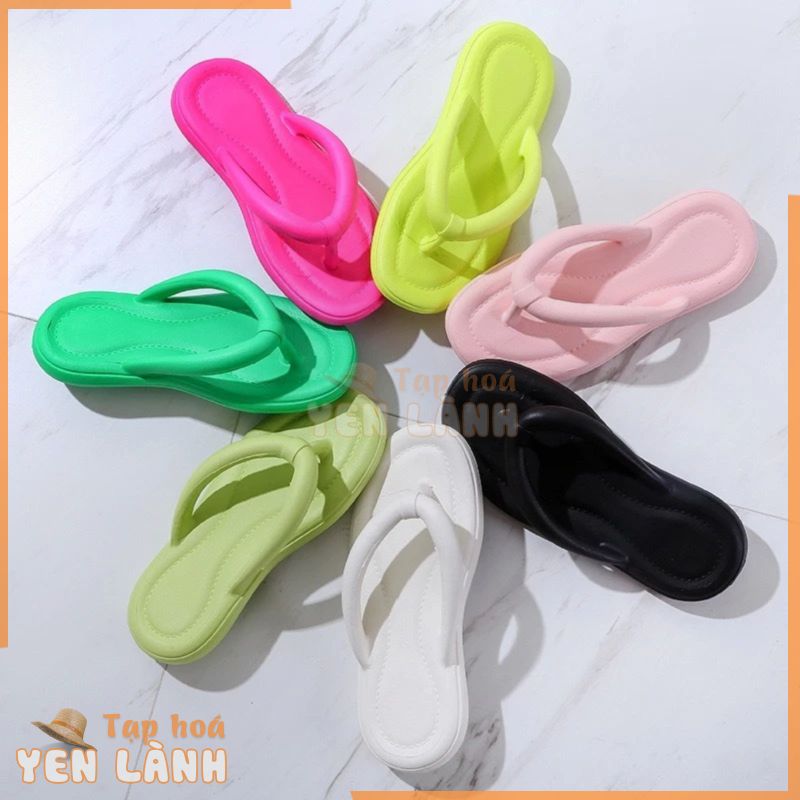 Dép xỏ ngón Nam Nữ Flip Flop chất Eva siêu nhẹ đi biển cực chất T001