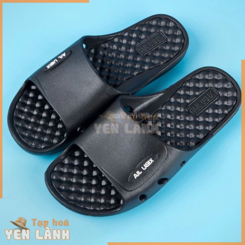 Dép nhựa PVC quai ngang hạt massage SPORT nam nữ đi trong nhà tắm iDÉP DL197 (TĂNG 1-2 SIZE)