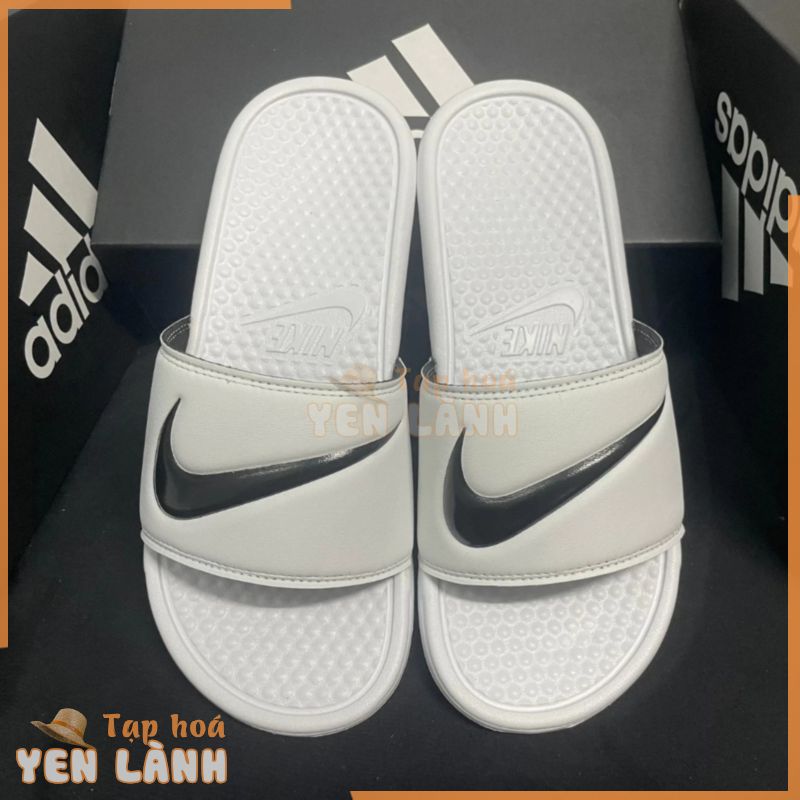 [Tặng hộp] Dép Nike trắng quai ngang nam nữ/ Dép Nike benassi swoosh 2023