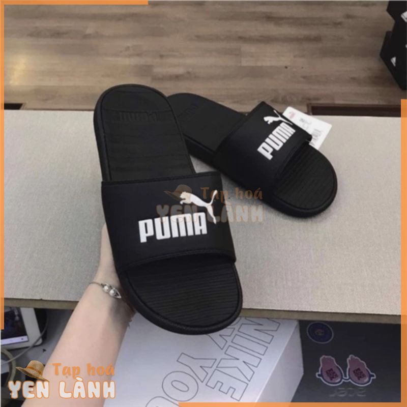 [CHÍNH HÃNG] DÉP PUMA COOL CAT – ĐEN Trắng – Code: 371044 03