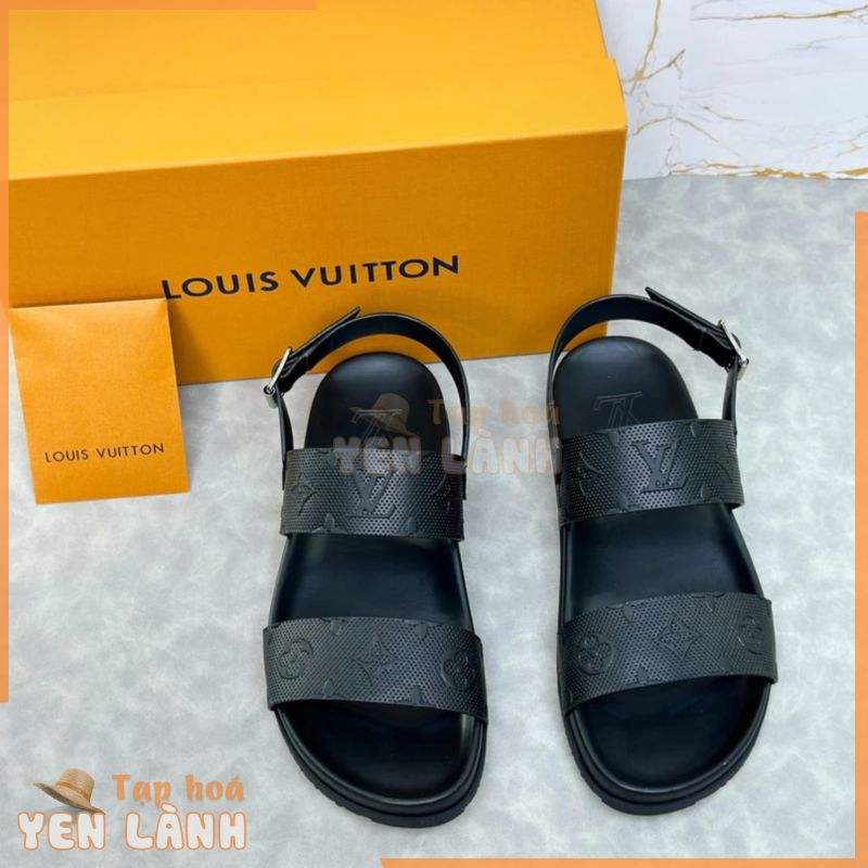 [ Sale Off 35% ] Dép sandal quai hậu Louis Vuitton logo hoa vân LA on web fullbox bill thẻ phụ kiện