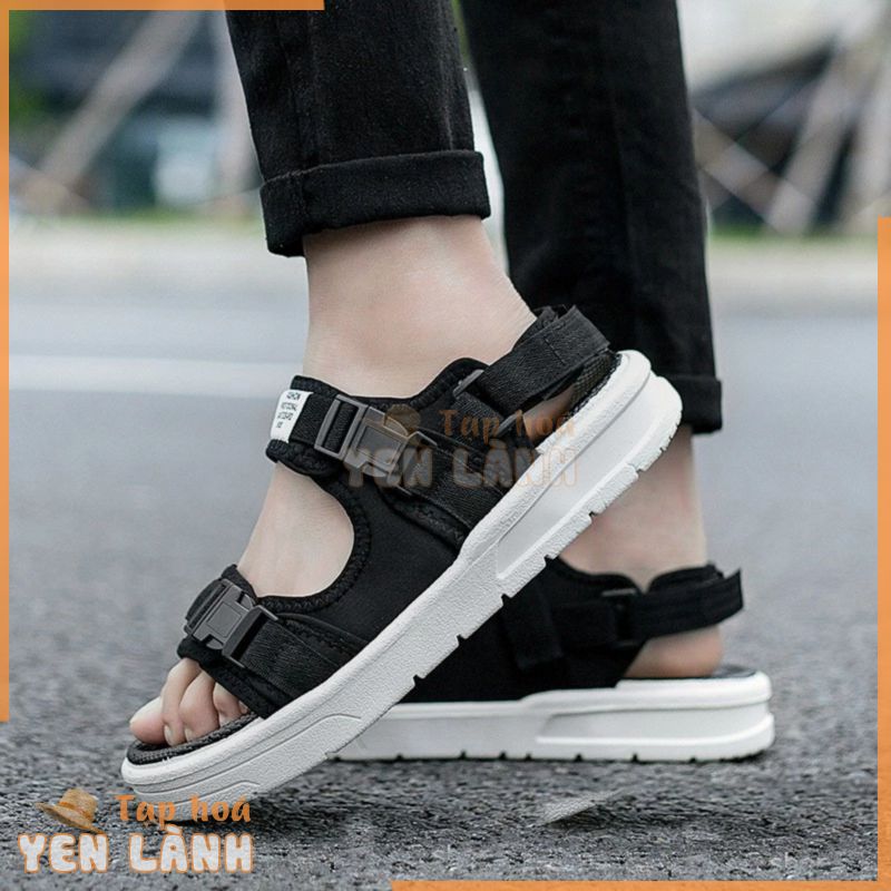 Giày sandal nữ đế cao su, dép quai hậu nữ nam đi học