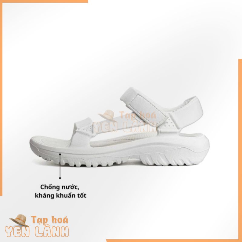 Dép sandal quai hậu cao su đúc Teva trắng kháng khuẩn siêu êm nhẹ xăng đan nam nữ big size 47 48 vnxk tich chu shop