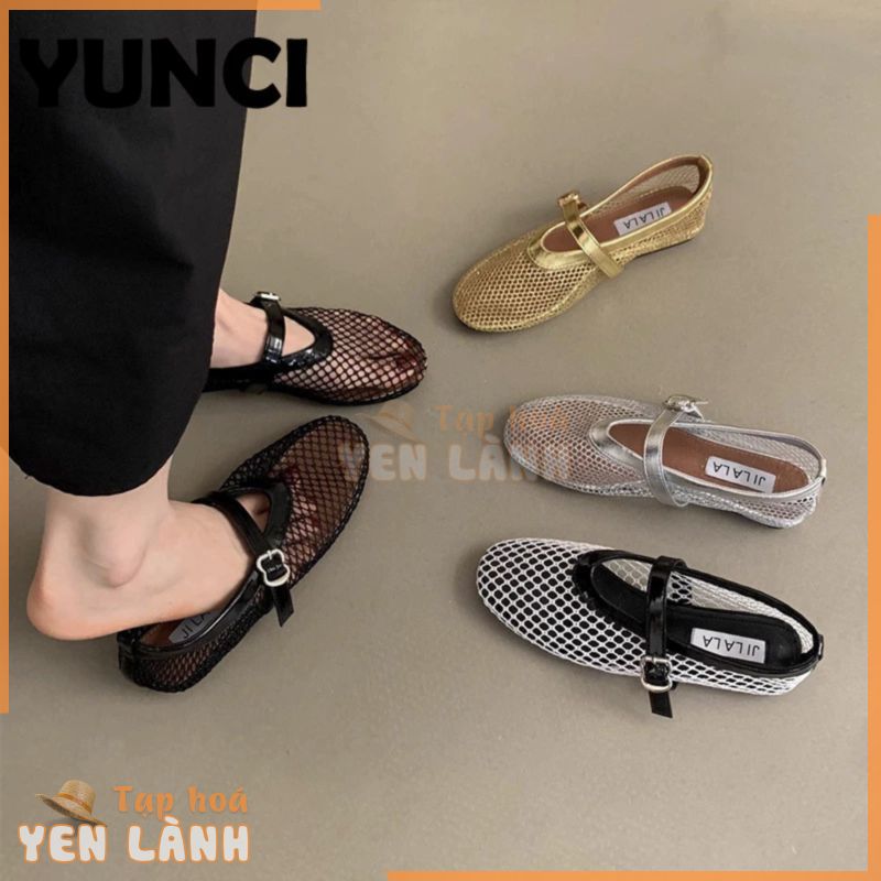 YUNCI  dép cross sục nữ 2024 HOTSALE Giày slip-on Phong cách thể thao Đẳng cấp Thời trang Đa màu sắc Bảnh bao FDL245135L 21Z240521