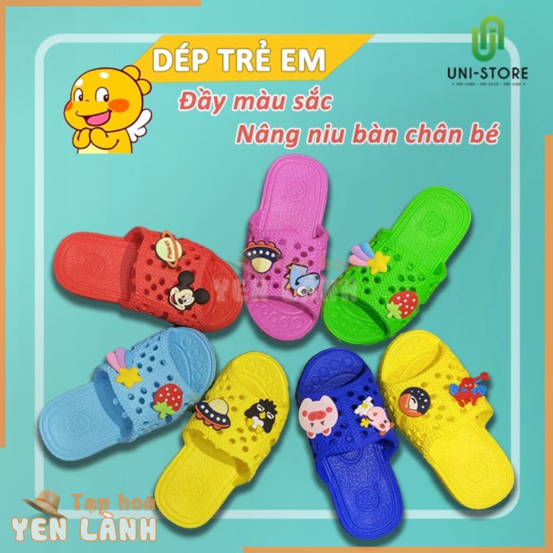 Dép tổ ong cho Bé (2 – 6 tuổi) kèm Sticker vật liệu EVA cao cấp thân thiện môi trường, bền, nhẹ, chống trơn trượt