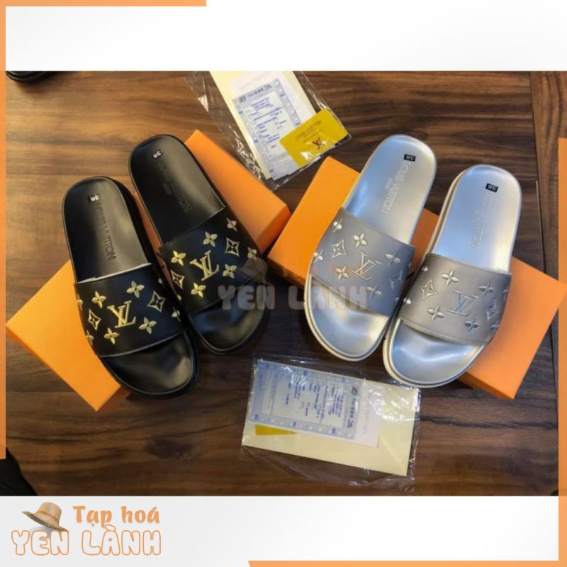 [THỜI TRANG NAM] Dép thời trang Louis Vuitton siêu cấp phản quang [ẢNH THẬT]