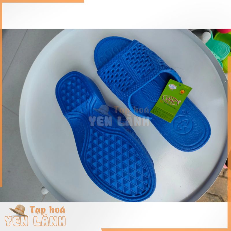 Dép tổ ong siêu nhẹ XANH DƯƠNG cho nam nữ đủ màu VAC from rộng (35-43) lùi 2 size là vừa