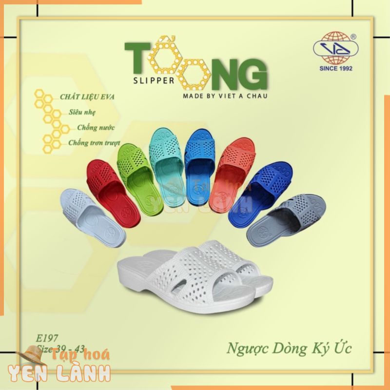 Dép tổ ong [Size 39-43] vật liệu EVA cao cấp siêu bền, siêu nhẹ, chống trơn trượt, Form SIZE LỚN CHÂU ÂU