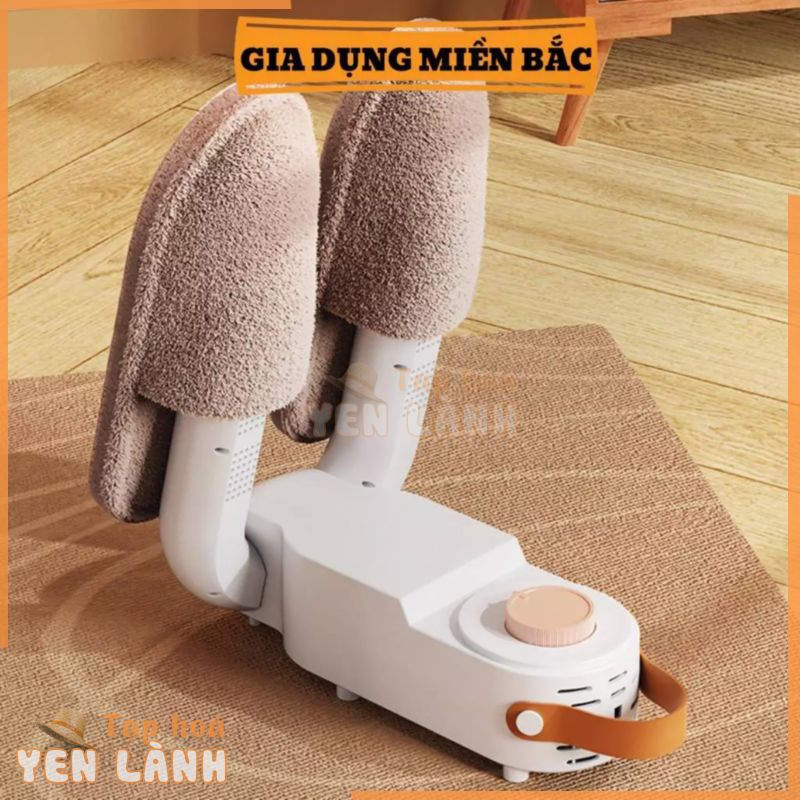 Máy sấy giày dép tự động 2 chế độ gió vỏ nhựa ABS giúp khử mùi, diệt khuẩn bằngtia UV có hẹn giờ tắt máy – PK129