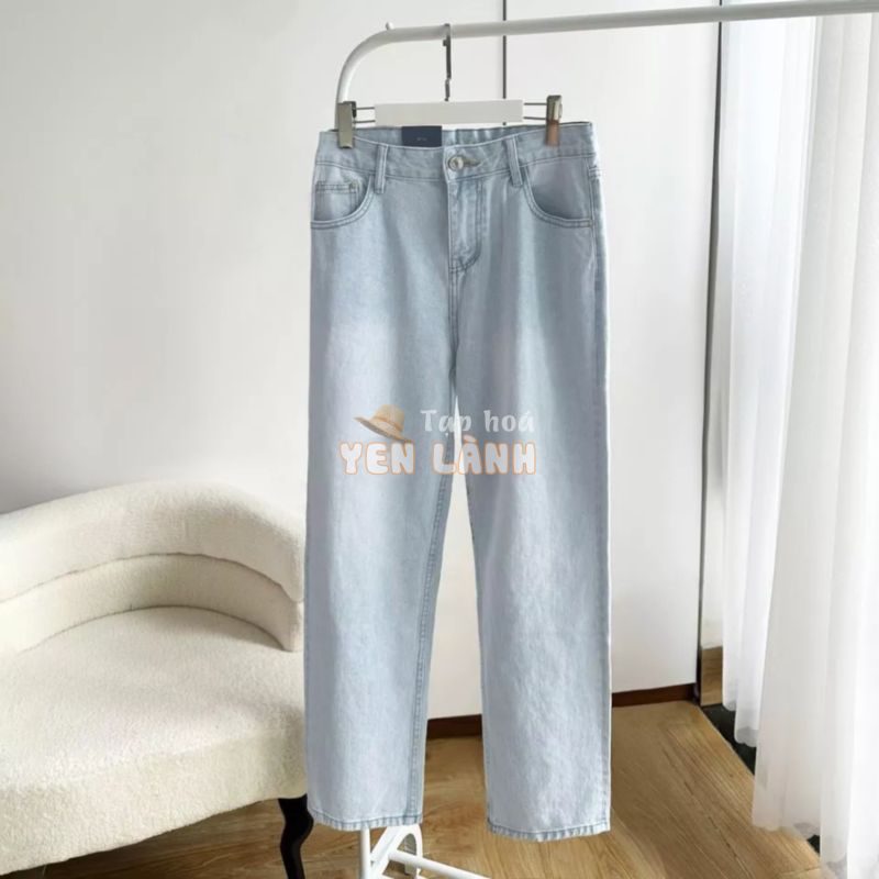 Quần baggy jean nam ống rộng SEOUL, vải denim cotton cao cấp không bay màu, dễ phối đồ, chuẩn form