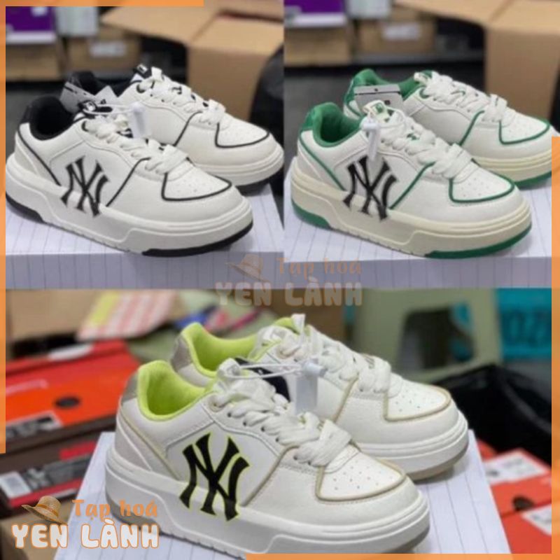 Giày sneaker MLB Chunky độn đế Liner NY New York Yankees Màu Xanh, Đen, La Cổ Thấp Cực Kỳ chất cho nam nữ dễ phối đồ