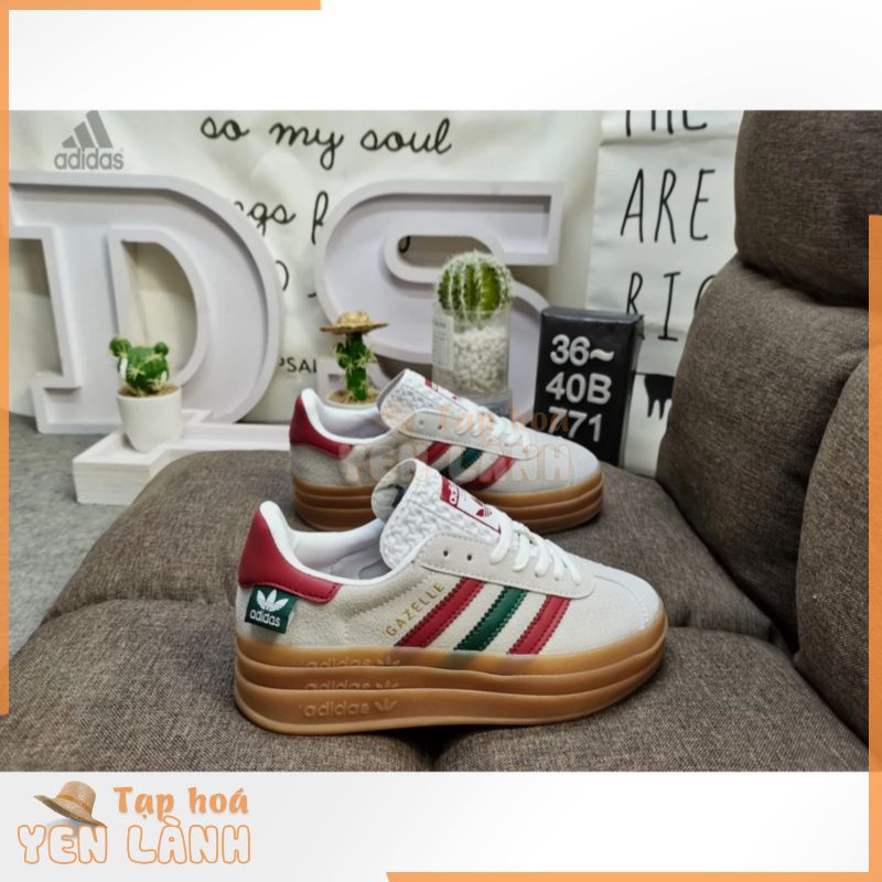 Giày Thể Thao adidas originals Galelleold w clover Ba Lớp Đế Dày Chống Trượt Thoải Mái Dễ Phối Đồ Phong Cách retro Cho Nữ