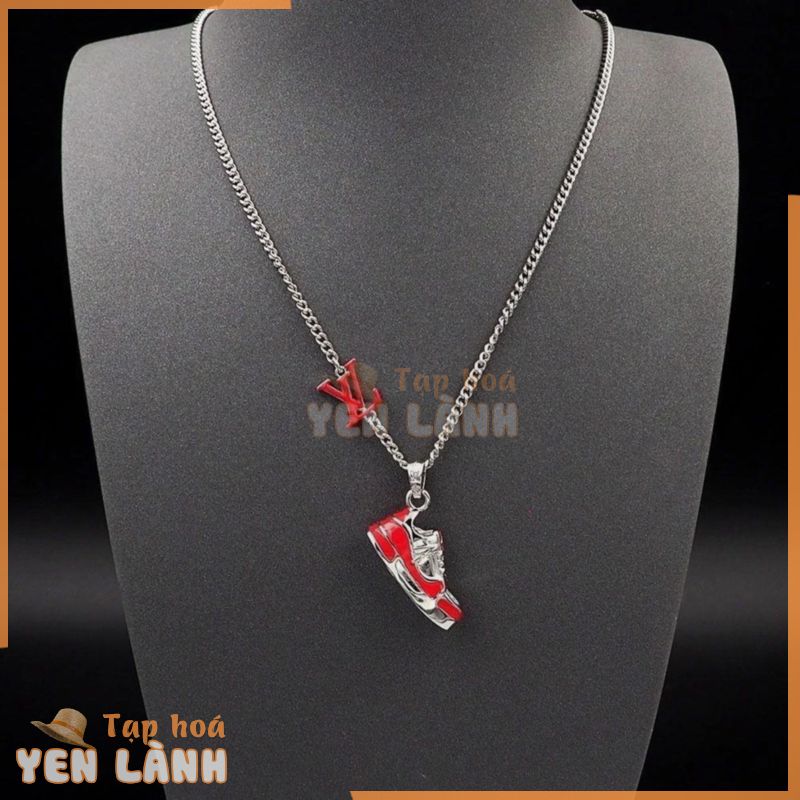 Lv Vòng cổ Mặt Hình Đôi Giày Trượt Patin Phong Cách hip hop Thời Trang Cho Nam coup