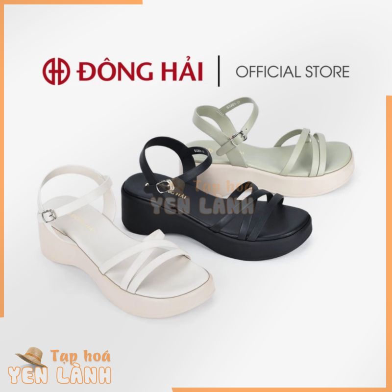 Giày Sandals Cao Gót Nữ Đông Hải Đế Xuồng Quai Mảnh Đan Chéo 6cm – S32D1