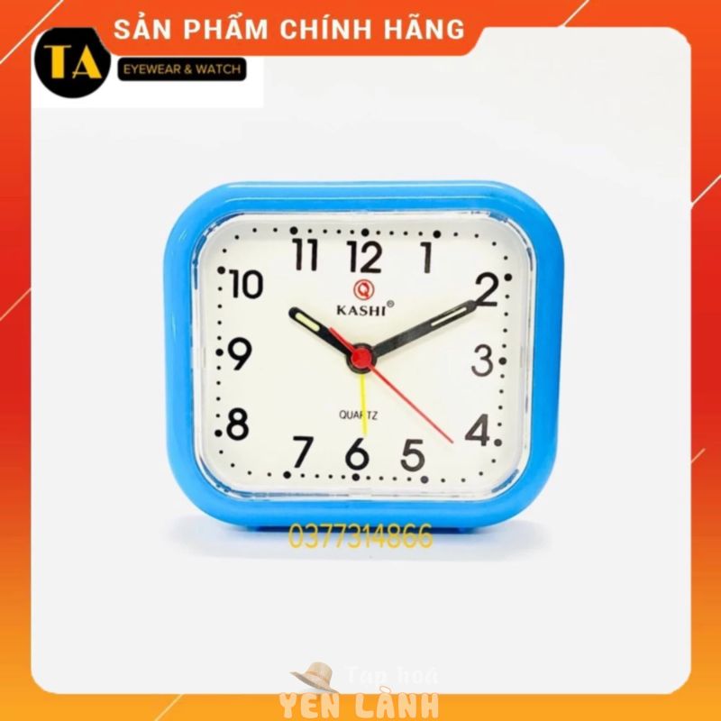 Đồng hồ báo thức để bàn chính hãng Kashi BT624 kim trôi chạy êm