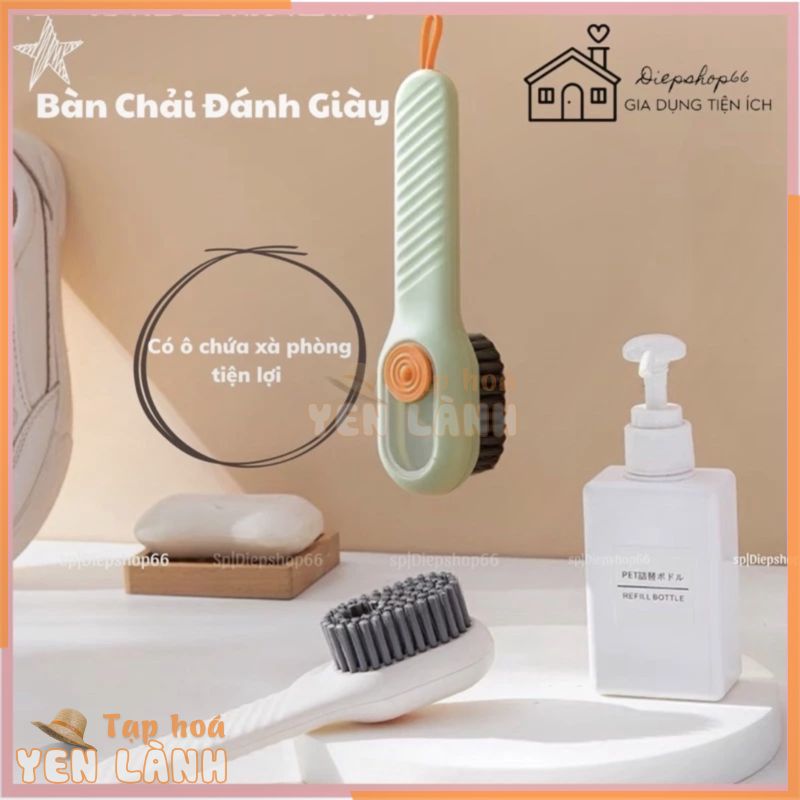 Bàn chải lông mềm -đánh giày – có khay chứa dung dịch tẩy rửa  ❤️SALE❤️ Bàn chải mềm -snoker vệ sinh giày